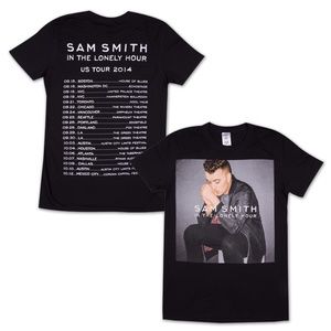 sam smith tee shirt from tour RARE